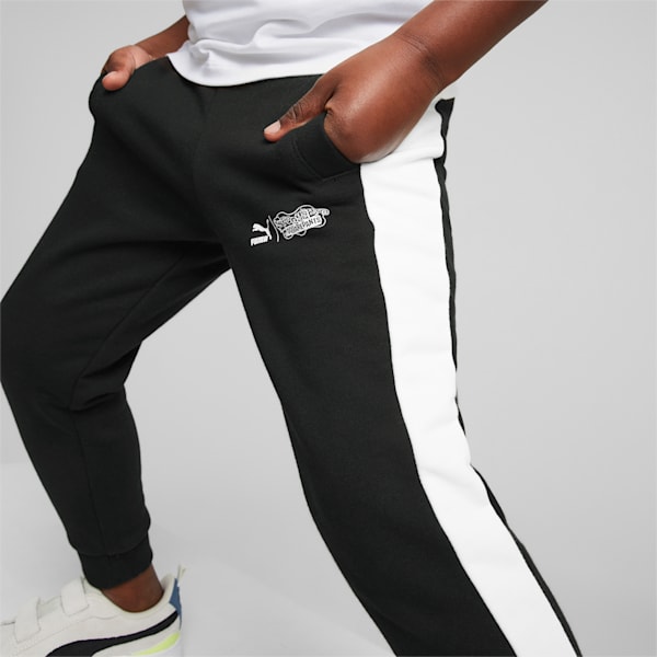 Pants PUMA x BOB ESPONJA T7 para niños, PUMA Black, extralarge